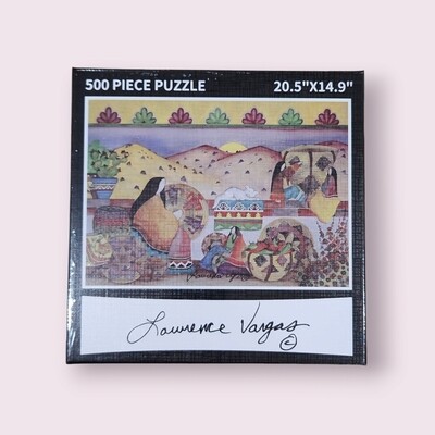 Basketweaver Storyteller 500pc Puzzle | Lawrence Vargas