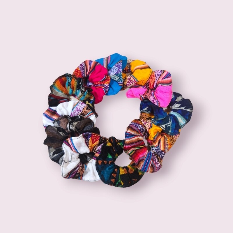 Woven Elastic Hair Scrunchies