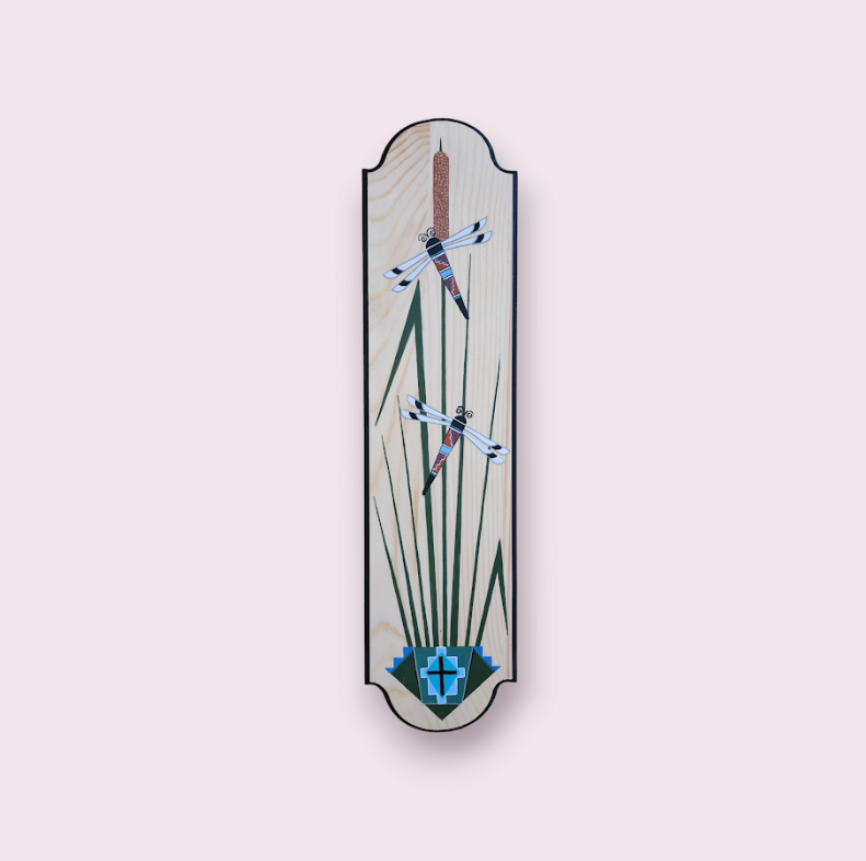 Small Wooden Plaque, name: Dragonfly
