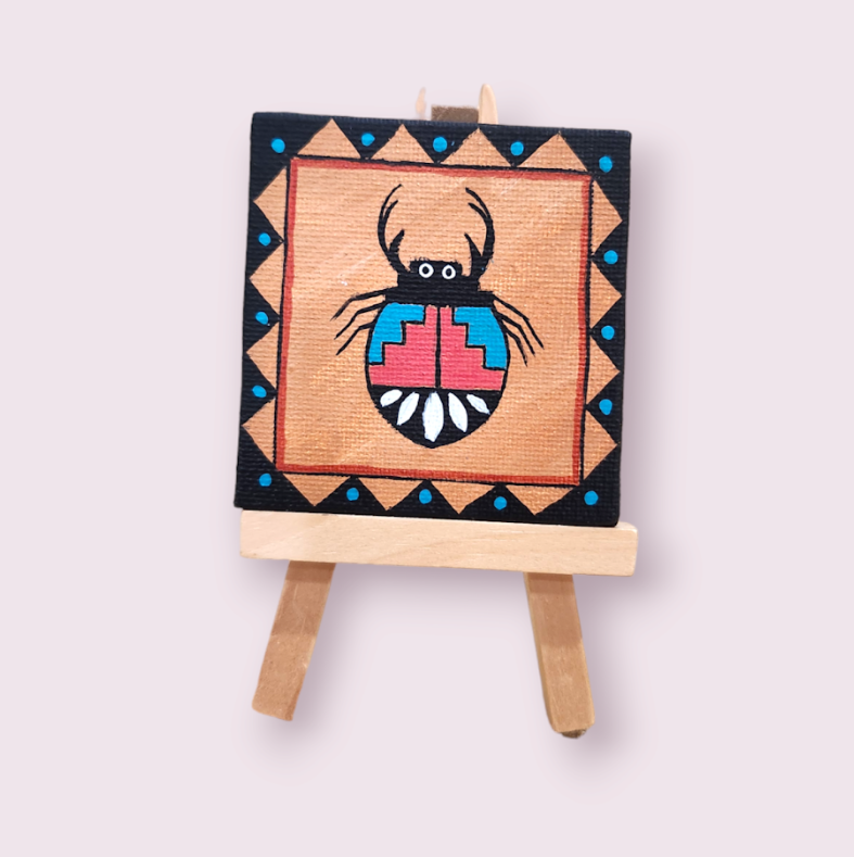 Mimbres Beetle | Pablo Mini Canvas on Easel