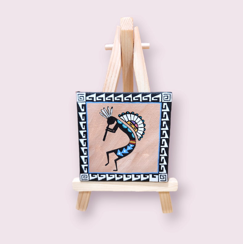 Kokopelli | Pablo Mini Canvas on Easle