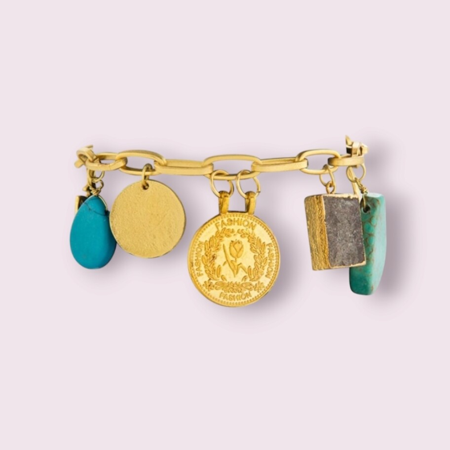 WORLD TRAVELS CHARM BRACELET