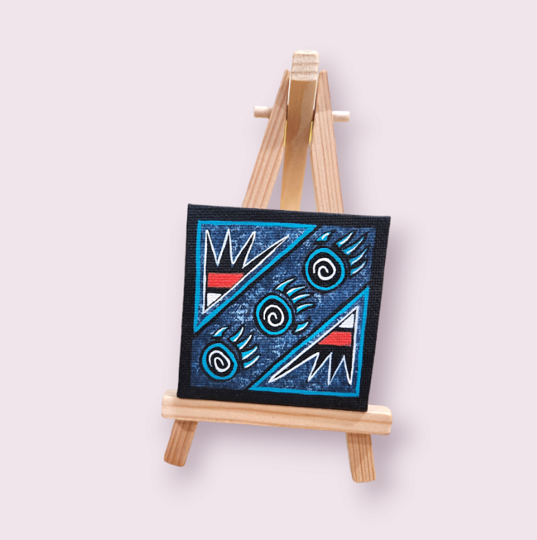 2021 Bear Paws &amp; Eagle Wings | Pablo Mini Canvas on Easel