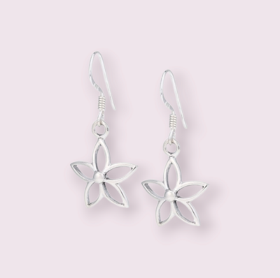 Simple Dangle Flower Earring