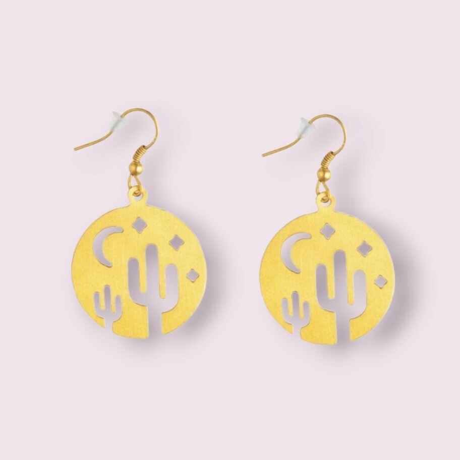 Prairie Cactus Cut Earrings