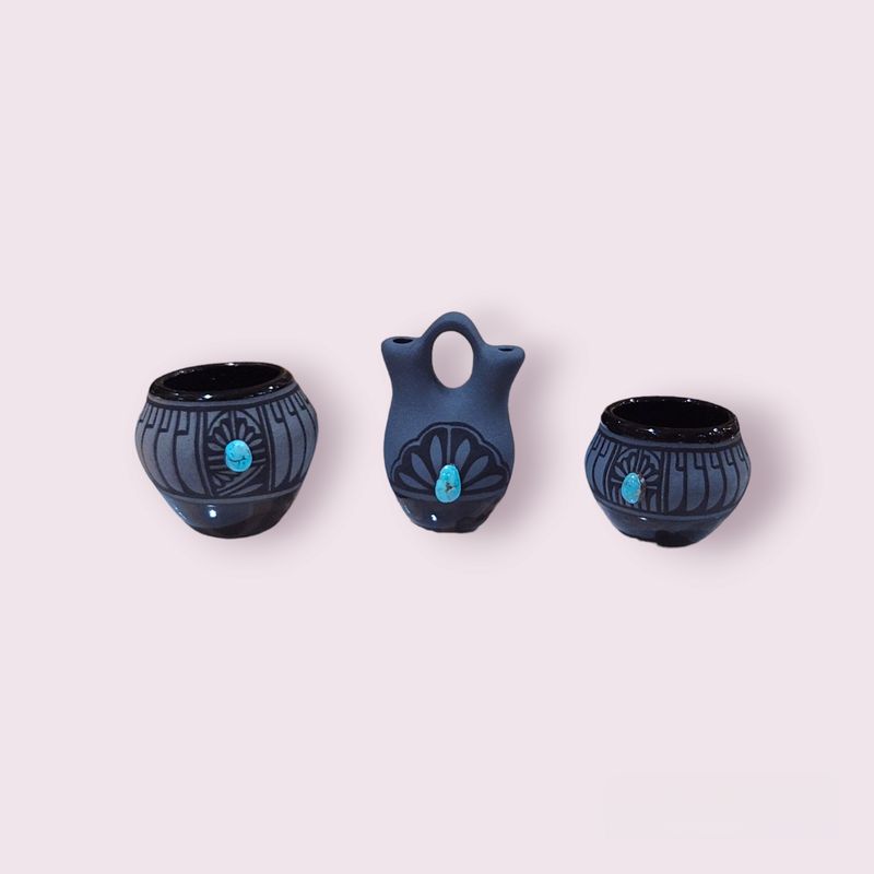 Mini Pottery Three Piece Set | Lawrence Vargas