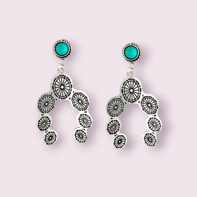 Horseshoe Concho Earrings
