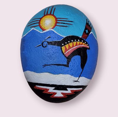 Roadrunner | Pablo Painted Rock