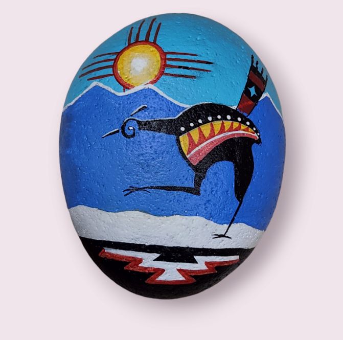 Roadrunner | Pablo Painted Rock