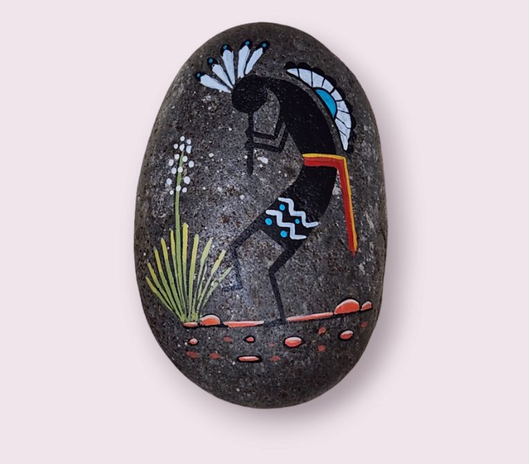 Kokopelli | Pablo Painted Rock