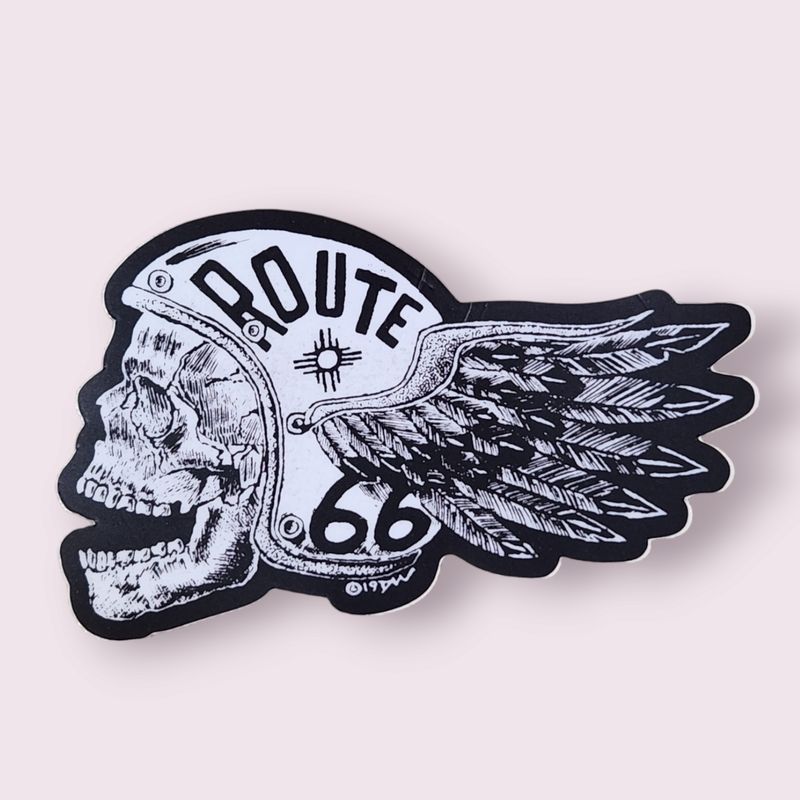 Moto Skull Sticker