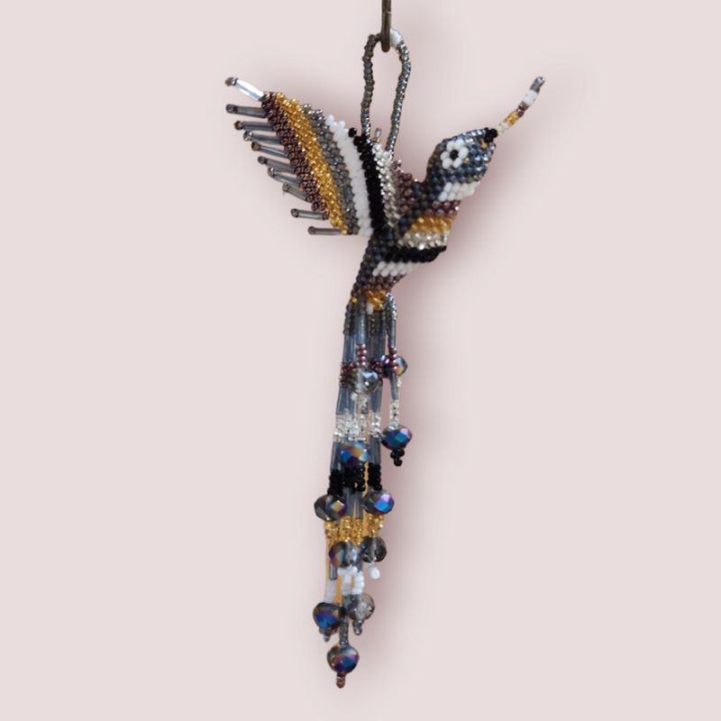 Beaded Hummingbird Ornament