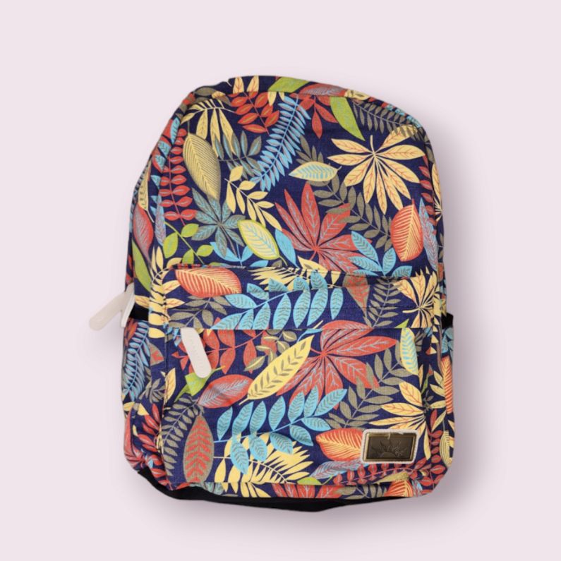 Floral Canvas Backpack