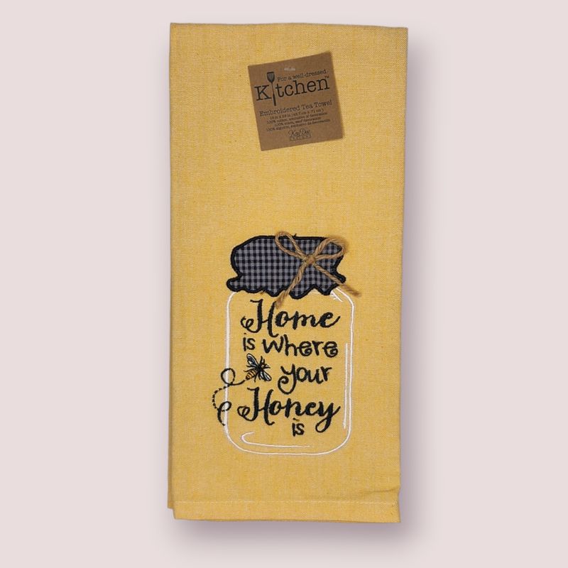 Honey Emb. Tea Towel