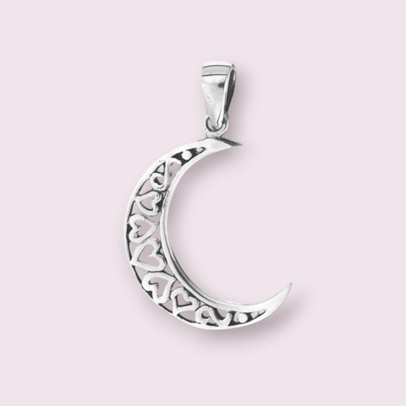 Heart Moon Pendant