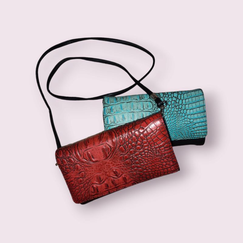 Texas Leather Gator Print Wallet