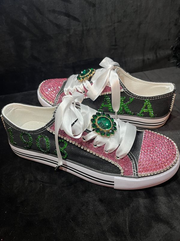 Green with Envy tennis shoes