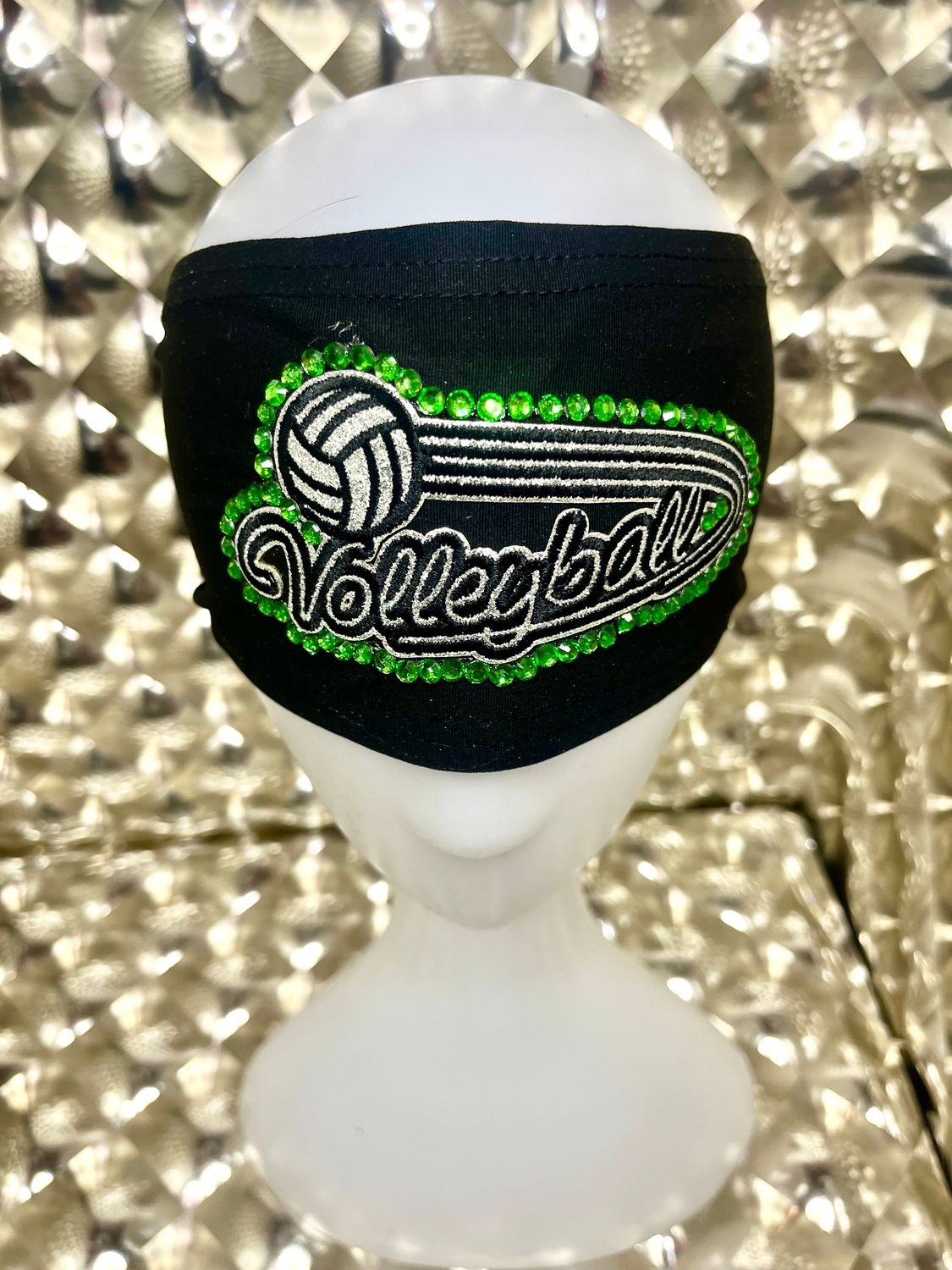 Volleyball headband-Black/Green