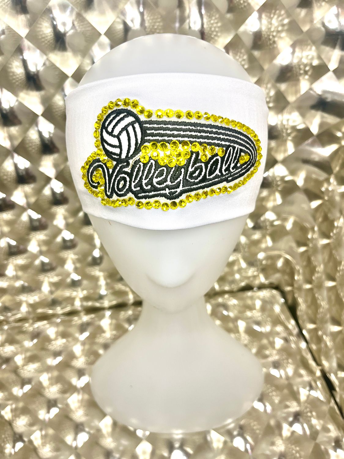 Volleyball headband-White/Yellow