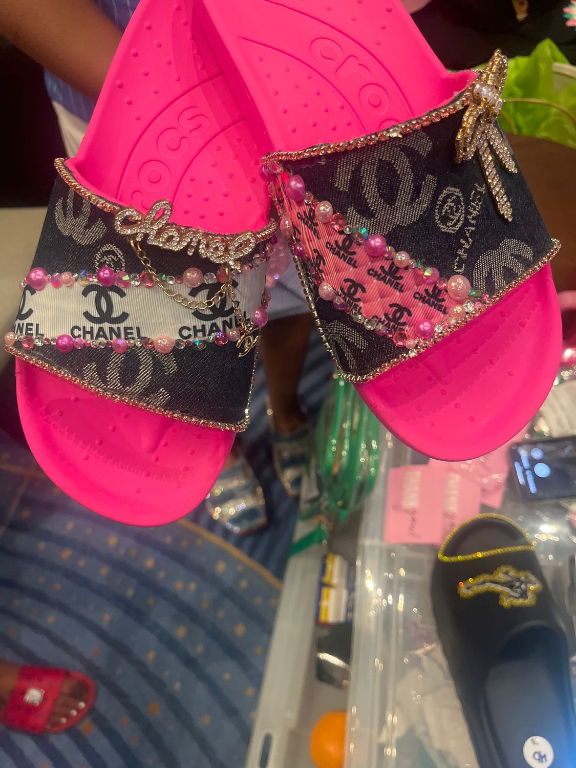 Pink CC slides