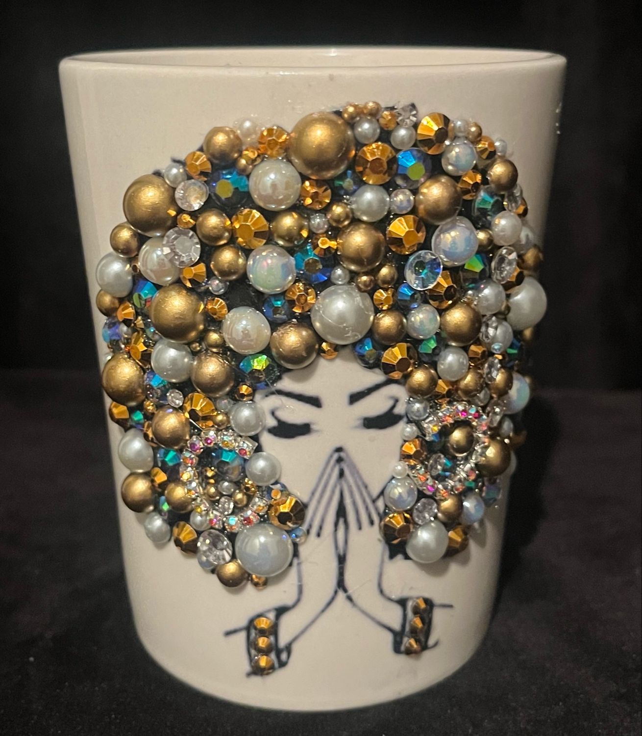 Golden Prayers Coffee Cup