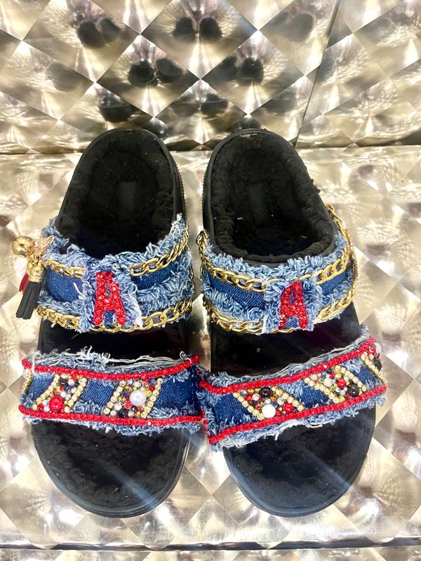 Red crocs With Jean Non Fur