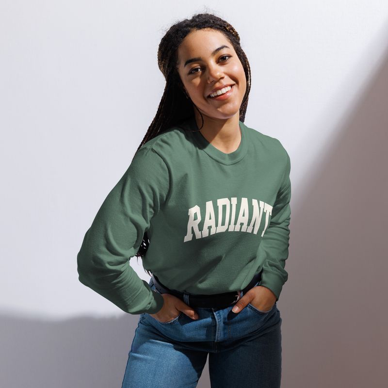 Radiant Green long-sleeve shirt