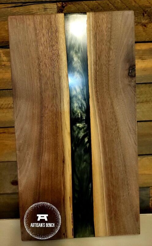 Walnut w/ Green Epoxy