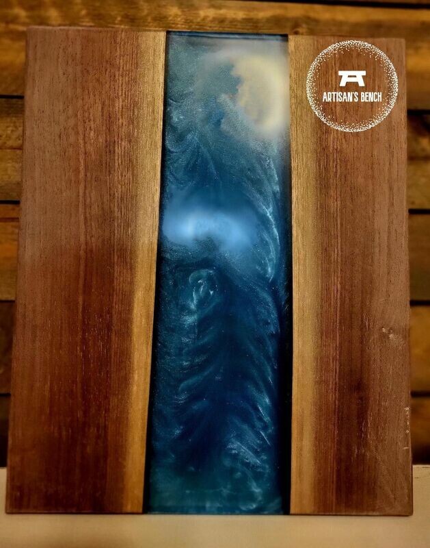 Walnut w/ Blue Epoxy