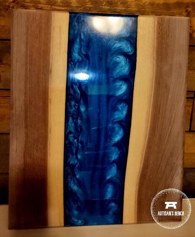 Walnut w/ Blue Epoxy