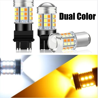 1157 Switchback LED Bulb - Dual Function 60 SMD LED Tower - A Type - BAY15D Bulb
