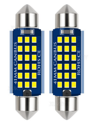 578 LED Bulb 41mm  1.6” 18 LED Festoon