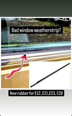 E28 Door window weather stripping
