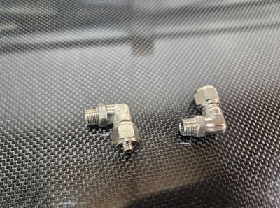 Stainless airline fittings 90 degree