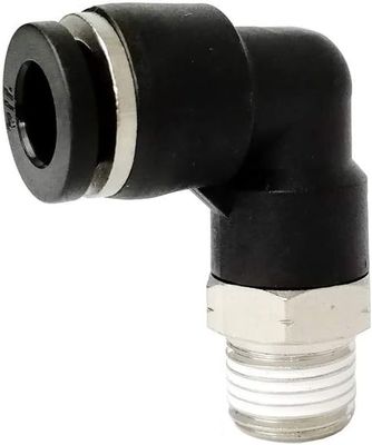 Stainless to plastic PTC airline fittings 90 degree