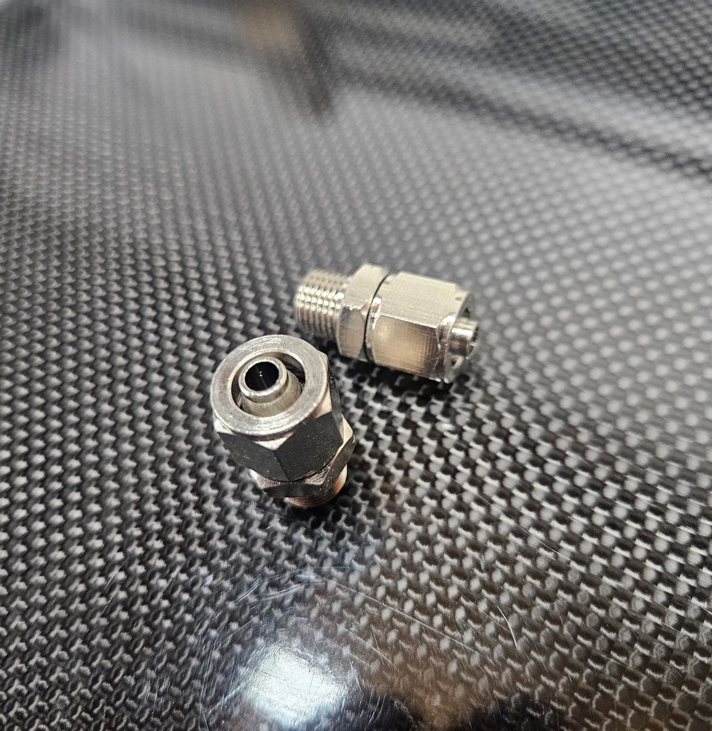Stainless airline fittings straight