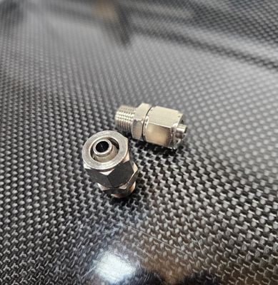 Stainless airline fittings straight