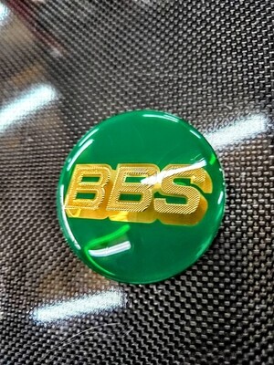 Green/Gold BBS center cap - set of 4