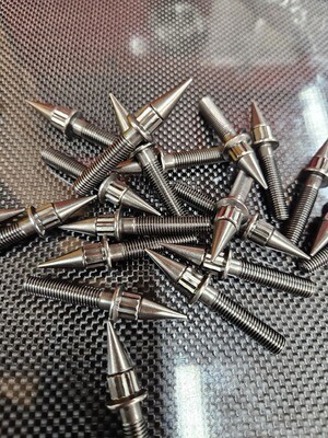 Gun Metal Spiked M7x32mm Wheel Bolts