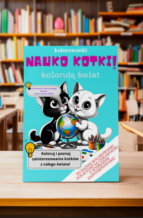 Nauko kotki! -Kolorowanki, które pomogą dziecku
 odkryć własne hobby