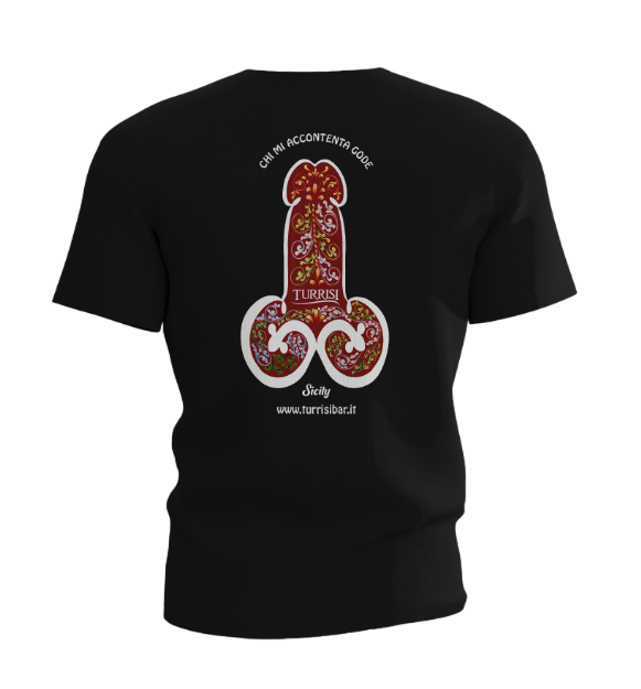 T-Shirt Nera Minchia