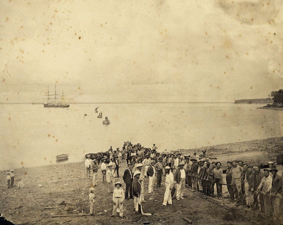 1871.11.07 - Cable coming ashore