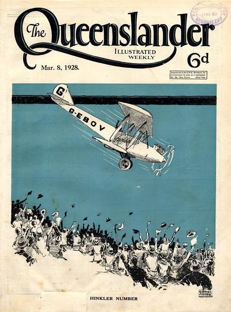 Illustrated front cover from The Queenslander March 8 1928