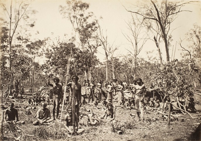 1874 Aboriginal camp at Palmerston