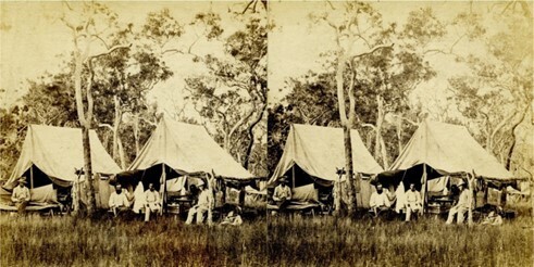 1869 Mr McLachlan's camp at the three wells