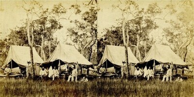 1869 Mr McLachlan's camp at the three wells