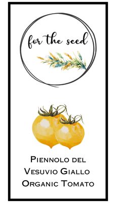 Piennolo Del Vesuvio Giallo Organic Tomato (Indeterminant)
