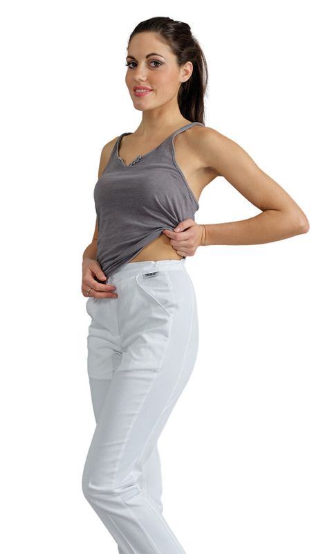 PANTALONE DONNA FASCIA ELASTICIZZATA SUI FIANCHI