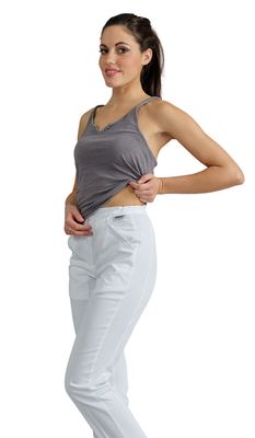 PANTALONE DONNA FASCIA ELASTICIZZATA SUI FIANCHI