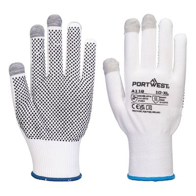 GUANTO TOUCHSCREEN CON PUNTINI IN PVC GRIP 13- CONF. 12 PZ